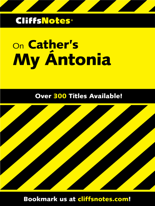 Title details for CliffsNotes on Cather's My Antonia by Susan Van Kirk - Available